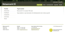 Tablet Screenshot of metsaomanik.ee